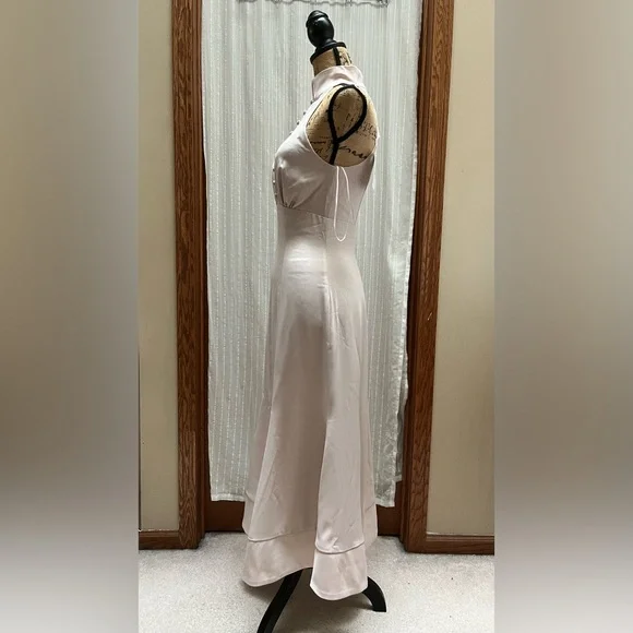 🔆C/MEO Collective Blush Satin Dress(light pink) - Picture 2 of 14